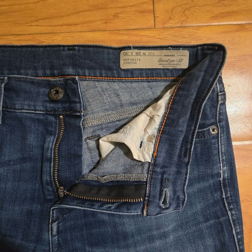 Diesel BOOTZEE Women Denim Stretch Jeans Slim Bootcut Regular Waist- Size 28 - Picture 5 of 11